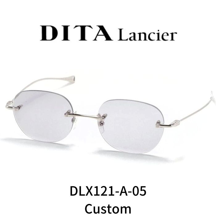 樂天商城 - DITA ディータ ランシア メガネ サングラス LSA-121 DLX121 A 05 Shiny Silver w Gray Custom