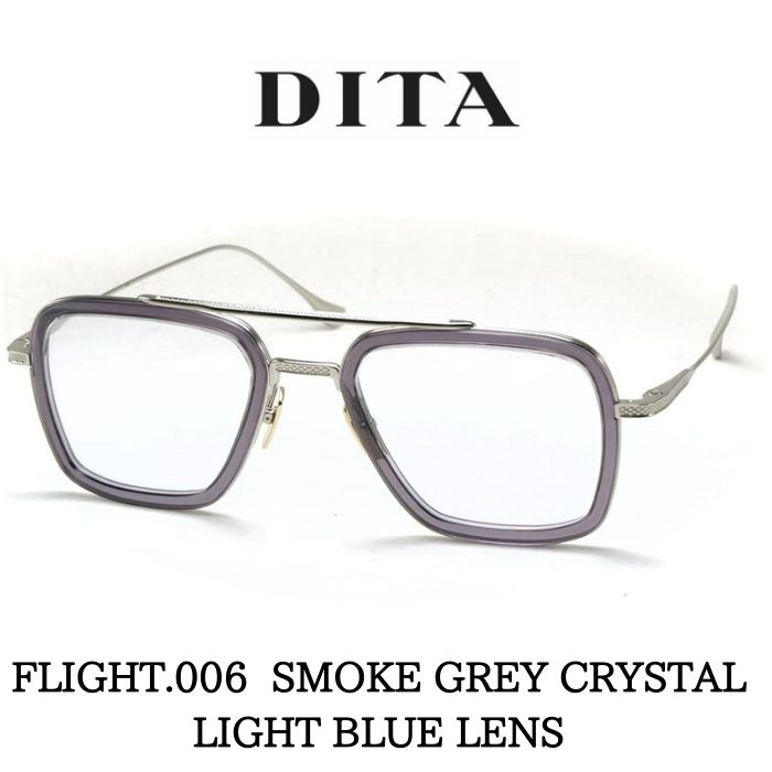 DITA ǥ 󥰥饹 ᥬ FLIGHT 006 ե饤6 7806-A-52 Smoke Grey Crystal-Black Palladium w