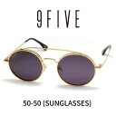 9five ナインファイブ メガネ サングラス 50-50 フィフティーフィフティー Black ブラック 24K GOLD Sunglasses(4)