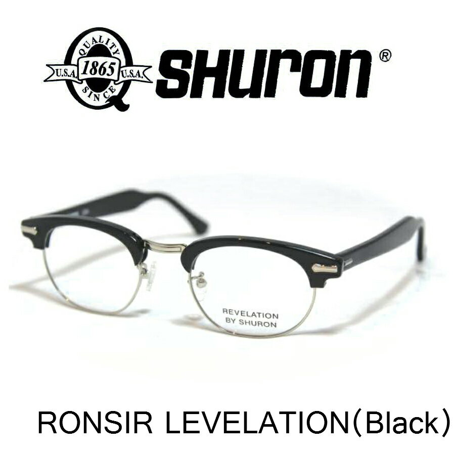  󥵡 ٥졼 UVåȥդ  ᥬ SHURON RONSIR REVELATION Black Silver Clear Lens