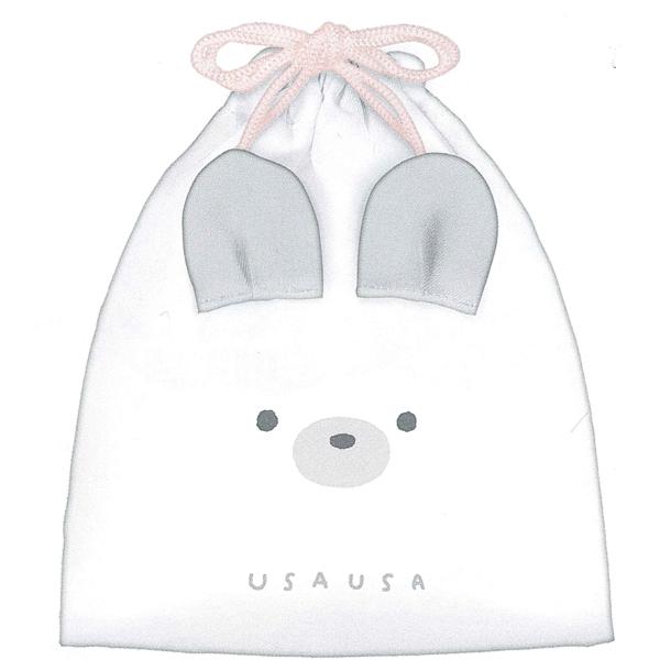 Rakuten - ランチコレクション ミミぴょこ マチ付き巾着 76203 うさぎ Q 2023年3月 女の子 かわいい [re]