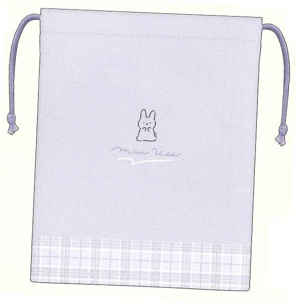 ランチシリーズ ミニイロ マチ付き巾着 112959/ミニウサ C 2023年1月 女の子 かわいい [re]