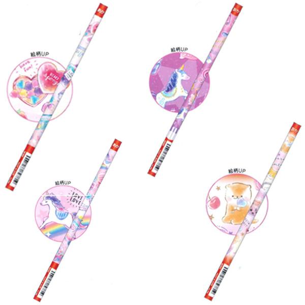 在庫処分 赤鉛筆 97580/フルーツ 97581/ユニコーン 97582/ミュージック 97583/シュガー C 2020年11月 女の子 かわいい 文房具 ...