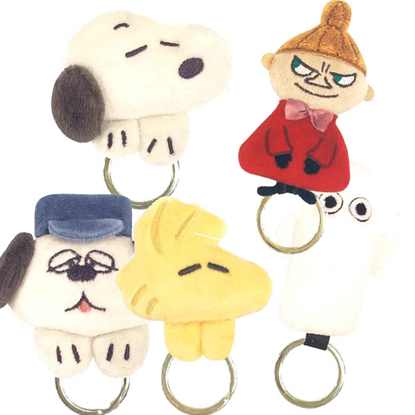 マグネットキーチャーム ピーナッツ 227616/スヌーピー 227617/オラフ 227618/ウッドストック ムーミン..
