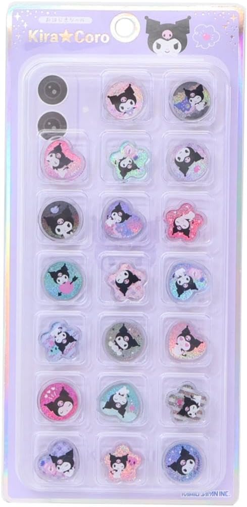Rakuten - シール KIRACORO キラコロ おはじきシール サンリオ クロミ kuromi 306811 カミオジャパン 2026年3月 女の子 かわいい クリア 立体 正規品 ホログラム
