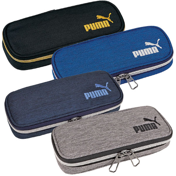 プーマ PUMA プーマ ヘザーボックス ペンケース 筆箱 PM230BK/ブラック PM230BL/ブルー PM230NB/ネイビー PM230GY/グレークツワ 男の子 かっこいい 2033年10月 [re]