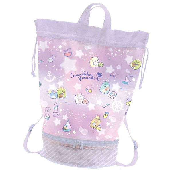 海濱用包, 遊泳池用包 - プールバッグ リュックタイプ すみっコぐらし BV46601 サンエックス すみっこぐらし サマーグッズ [re]