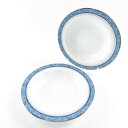 美品 WEDGWOOD ウェッジウッド CHELTENHAM チェルトナム スープ皿 2枚 20cmプレート パスタ ペア SY5501R 【中古】
