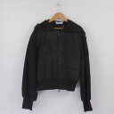 美品 FOXEY NEW YORK フォクシー 41095 アクティブミニパファー 中綿ジャケット 1点 ブラック 38 綿 ポリエステル フード ニット ジャ...