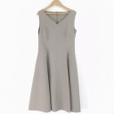 美品 FOXEY NEW YORK フォクシー 39856 ベルフレア ワンピース エスプレッソ ブラウン 38 トリアセテート他 レディース AY3542A4...