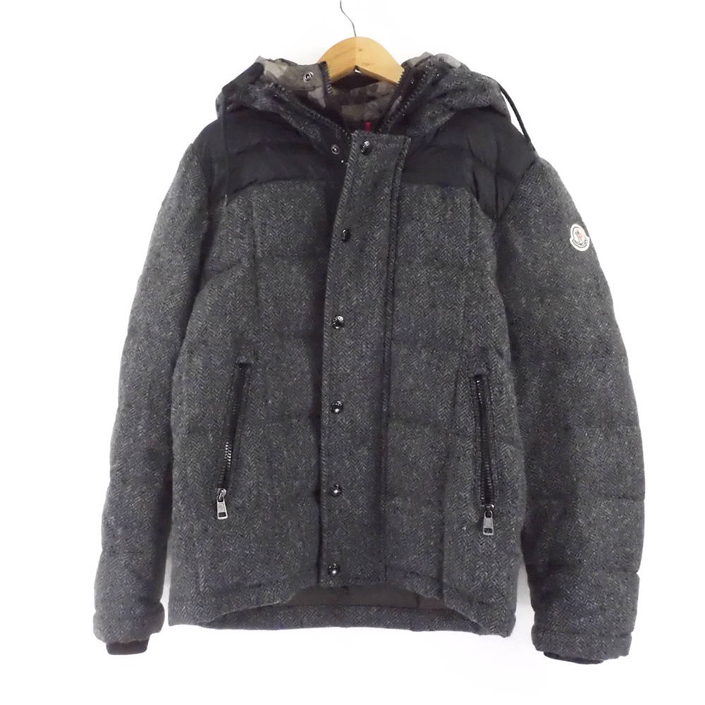 楽天reMOVE 楽天市場店美品 MONCLER モンクレール GUYENNE GIUBBOTTO GUYENNE JACKET ダウンジャケット 1点 0（S） ナイロン 他 フード カモフラ メンズ AM4818W 【中古】