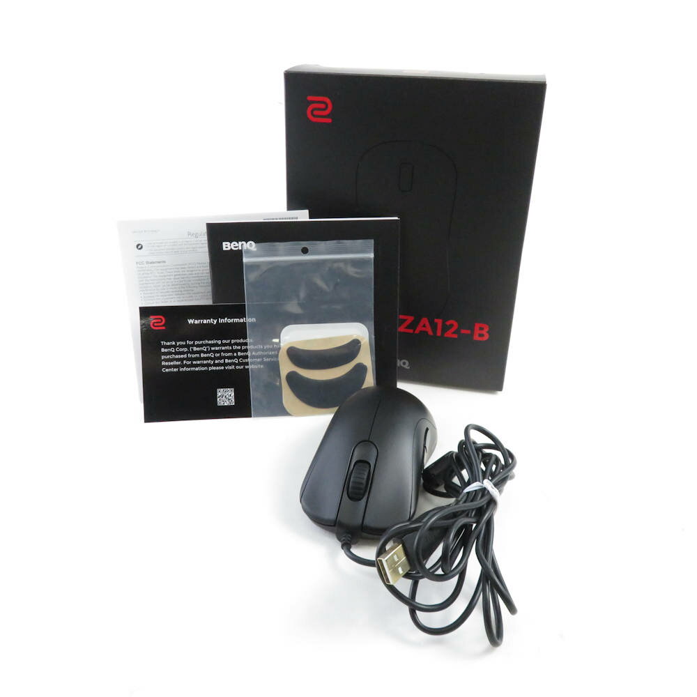 楽天reMOVE 楽天市場店美品 BenQ ベンキュー ZOWIE ZA12-B 有線ゲーミングマウス ゲーム eスポーツ FPS 左右対称 PC周辺機器 HU683C 【中古】