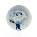 美品 ROYAL COPENHAGEN ロイヤルコペンハーゲン メッテ ハネマン 中皿 1枚 20cmプレート 飾皿 バラ フラワー ブルー SM1495B3 ...
