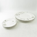 美品 LENOX レノックス PAISLEY TERRACE 中皿 大皿 6枚 セット 15cm 27cm プレート SM1548K 【中古】