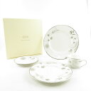 未使用 LENOX レノックス PAISLEY TERRACE 中皿 大皿 カップ&ソーサー 5点 ティーセット SM1549K 【中古】