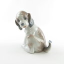 美品 LLADRO リヤドロ 6210 「犬(マイフレンド)」 フィギュリン 人形 オブジェ インテリア SY7655A2 【中古】