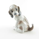 美品 LLADRO リヤドロ 6210 マイフレンド フィギュリン 陶磁器 コッカー 犬 蝶 置物 陶器人形 インテリア SU4852U 【中古】