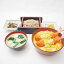 エビフライ 玉子とじ丼 ざるそば 蕎麦 みそ汁 漬物 リアルサイズ 食品サンプル 5点 定食 食玩 業務用 ディスプレイ 皿付 御膳 HO128 【中古】