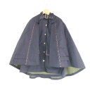 美品 Rumche ラムシェ ジャケット 綿100% ポンチョ コート フーディー レディース AT5B3 【中古】