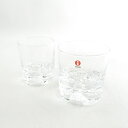 美品 iittala イッタラ ガイサ タンブラー 2点 セット ロックグラス 北欧 フィンランド SY8033B1 【中古】