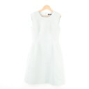 美品 FOXEY フォクシー 33898 プリンセスシェイプ ワンピース 38 S ウール 絹 ノースリーブ 膝下丈 レディース AM5489A62 【中古】
