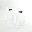 美品 CRISTAL SEVRES クリスタル セーブル ハイボールタンブラー 2点 クリスタル グラス レア 希少 SY7983X 【中古】
