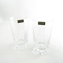 美品 CRISTAL SEVRES クリスタル セーブル ハイボールタンブラー 2点 クリスタル グラス レア 希少 SY7985X 【中古】