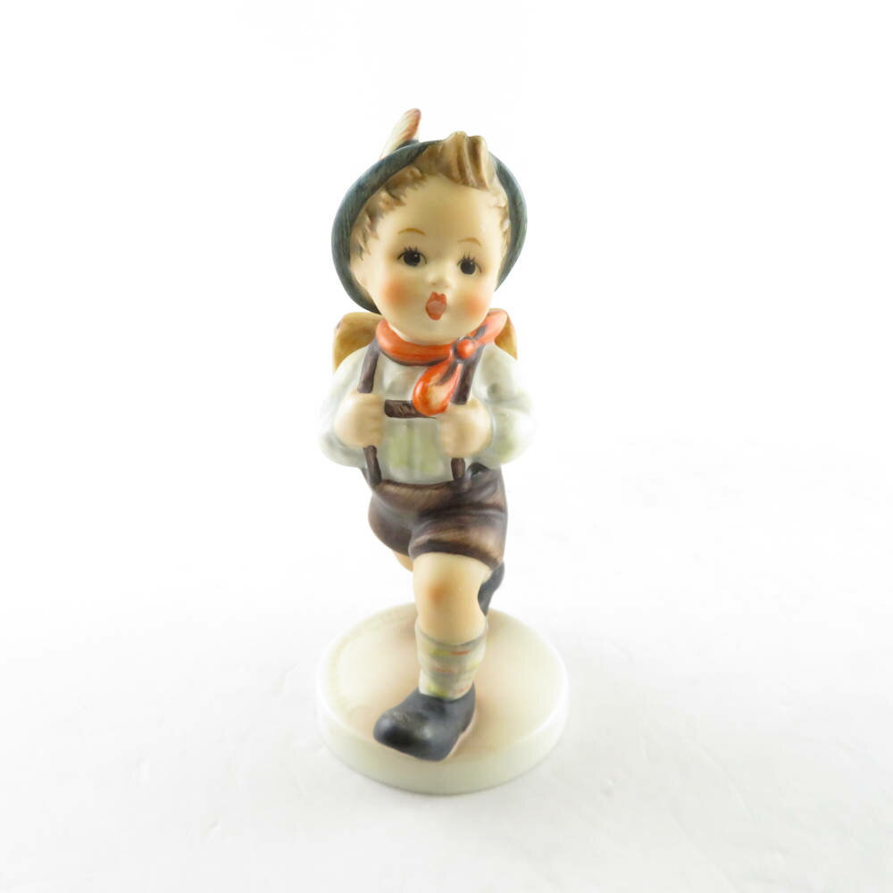 美品 Goebel ゲーベル 82/0 ランドセルを背負った少年 School Boy フンメル人形 オールド ヴィンテージ 置物 陶磁器 ドイツ SU5296U 