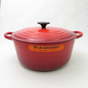 美品 Le Creuset ルクルーゼ ココットロンド 26 両手鍋 調理 料理 SY8492Z 【中古】