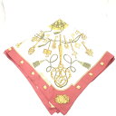 HERMES エルメス LES CLES THE KEYS RARE カレ 90 スカーフ シルク100% ※タグ欠損 レディース AY5236C 【中古】