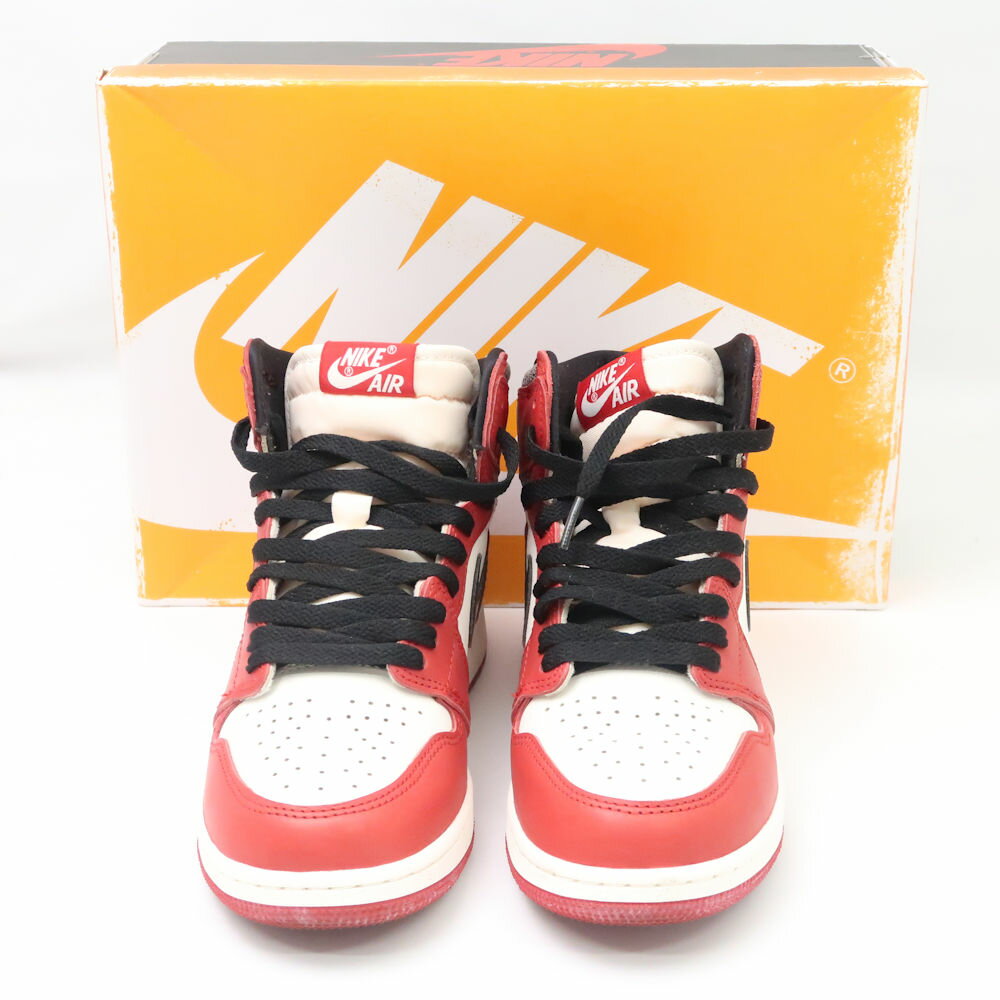 美品 NIKE ナイキ FD1437-612 Air Jordan 1 High OG Lost Found/Chicago ロスト ファウンド シカゴ スニーカー 24cm レザー他 エアジョーダン1レトロハイ 復刻 ブルズ MJ メンズ AU2525W1 【中古】