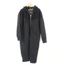 美品 DIESEL ディーゼル ロング丈ジップアップパーカー XS コットン100% ファスナー コート レディース AY5423A2 【中古】