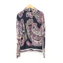 美品 LEONARD FASHION レオナール 0329602 総柄長袖トップス 42 ウール シルク 長袖 レディース AY5334A79 【中古】