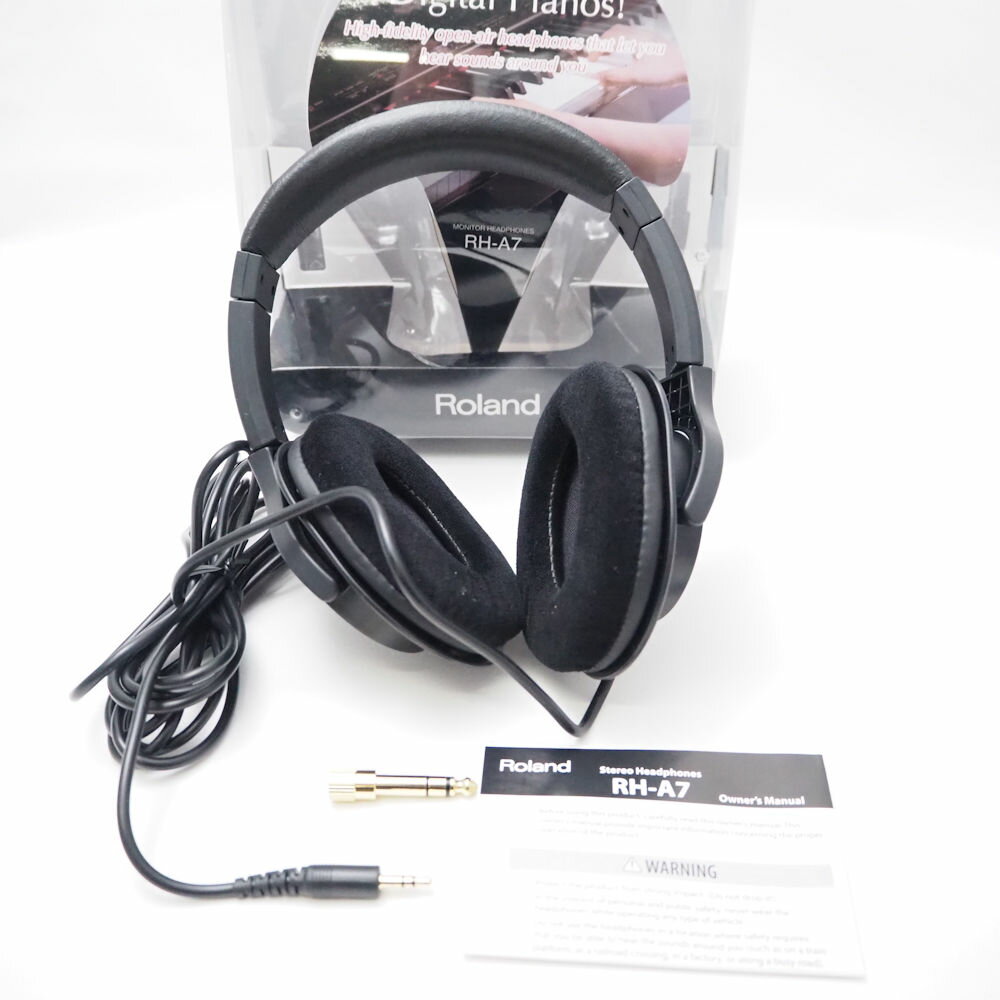 美品 Roland ローランド MONITOR HEADPHONES RH-A7 オープンエアー ヘッドホン 電子楽器 HY915 【中古】