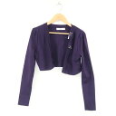 美品 Rene ルネ ボレロ 1点 S アセテート ナイロン リボン ビジュー レディース AT331A74 【中古】