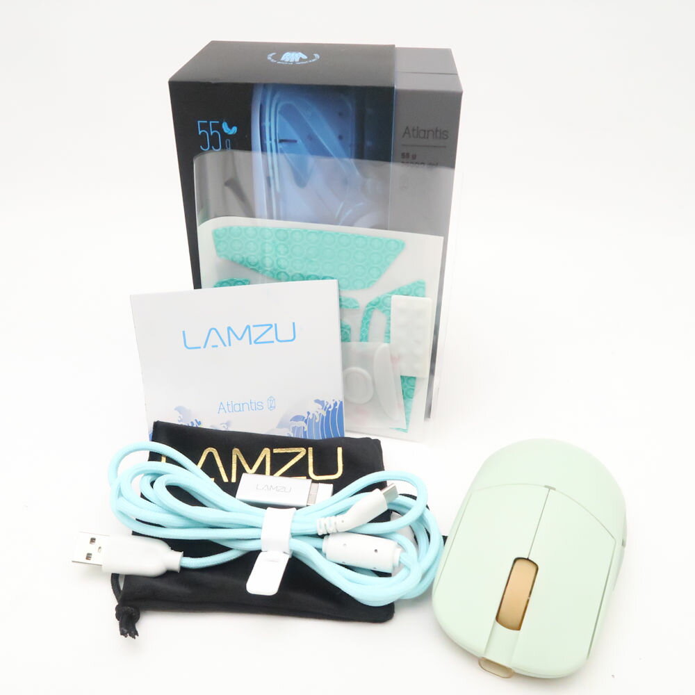  LAMZU ॺ Atlantis SUPERLIGHT 磻쥹 ߥ󥰥ޥ 55g 26000dpi USB FPS e...