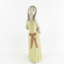 LLADRO リヤドロ 5006 Naughty Girl 麦わら帽子 いたずらな少女 お気づかいなく フィギュリン 1点 若草色 置物 陶器人形 西洋陶磁 オ...