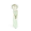美品 LLADRO リヤドロ 5009「鏡の前で(若草色の少女)」 フィギュリン 置物 陶器人形 西洋陶磁 オブジェ SU6493S 【中古】