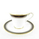 美品 ROYAL DOULTON ロイヤルドルトン HARROW ハーロウ ティーカップ&ソーサー ハーロー ブラウン 金彩 SU7382E 【中古】