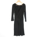 美品 ALBERTA FERRETTI アルベルタフェレッティ ワンピース 40 レーヨン他 ストレッチ 長袖 膝丈 レディース AY5360A17 【中古】