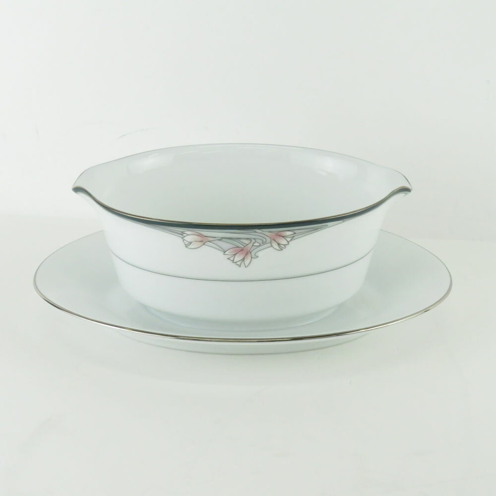 美品 Noritake ノリタケ EMERTON エモーション スープチューリン グレービーボート 2点 セット RC グレービーボート SM2372E 【中古】