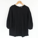 美品 theory luxe セオリー 1101015 トップス 38 Sサイズ相当 コットン100% 長袖 ボリュームスリーブ プルオーバー レディース AD...