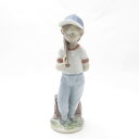 美品 LLADRO リヤドロ 7610「Can I Play」 フィギュリン オブジェ 置物 陶器人形 SY10037D 【中古】