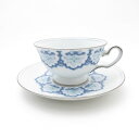 美品 OKURA 大倉陶園 呉須正倉院 カップ&ソーサー ティー コーヒー ST167B1 【中古】
