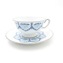 美品 OKURA 大倉陶園 呉須正倉院 カップ&ソーサー ティー コーヒー ST169B1 【中古】
