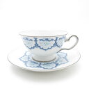 美品 OKURA 大倉陶園 呉須正倉院 カップ&ソーサー ティー コーヒー ST171B1 【中古】