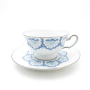 美品 OKURA 大倉陶園 呉須正倉院 カップ&ソーサー ティー コーヒー ST172B1 【中古】