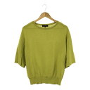 美品 UNTITLED アンタイトル BD153 18450JJ ニット 4(2L) ポリエステル 分類外繊維 半袖 ペーパーエステル 袖スリット レディース ...