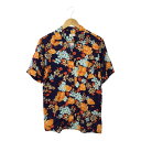 美品 Dries Van Noten ドリスヴァンノッテン シャツ 34 レーヨン 半袖 アロハシャツ 花柄 リゾート レディース AT548A52 【中古】