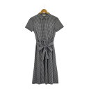 MACKINTOSH PHILOSOPHY マッキントッシュフィロソフィー H5J36 ワンピース 36 コットン ポリエステル チェック柄 半袖 ひざ下丈 レ...